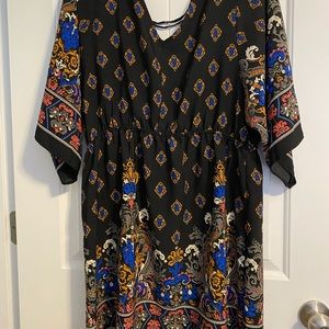 size large black dress